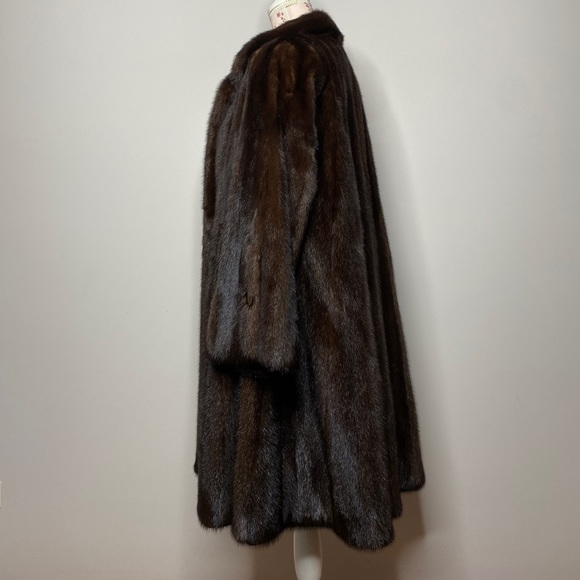 GENUINE MINK Coat Swing Coat Driving Coat - Picture 5 of 12
